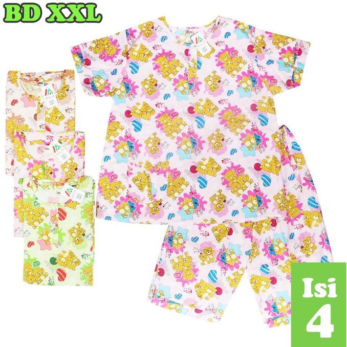 Ready-Dong Satuan Baju Tidur Merlin Katun Babydoll Xxl 5 Pilihan Motif