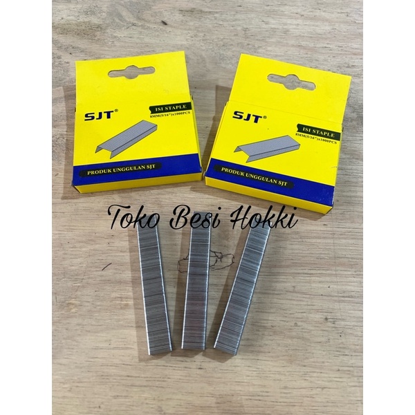 

Refill Isi Staples Tembak / Anak Hekter Staples Gun SJT 8mm(5/16inc)