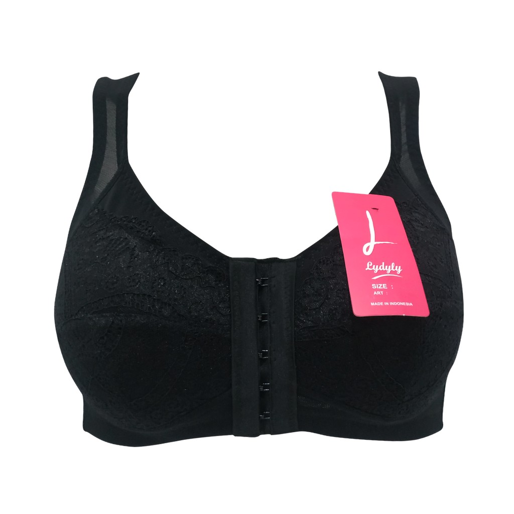 Lydyly - Bra Mama Kait Depan Tanpa Busa Dan Kawat | Korset Bra Renda Premium | BH Full Big Cup BH SK