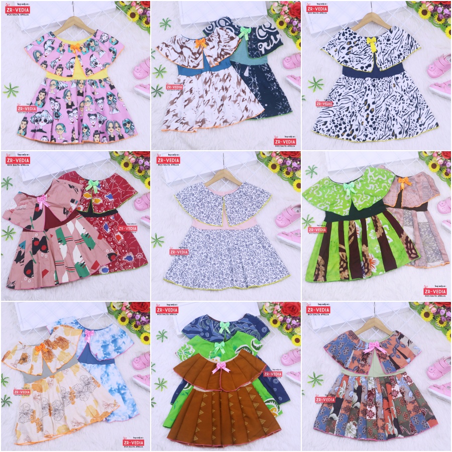 (COD) Dress Anak Usia 0-7 Tahun Baju Anak Perempuan Dres Anak Termurah Baju Anak Dress Harian Balita