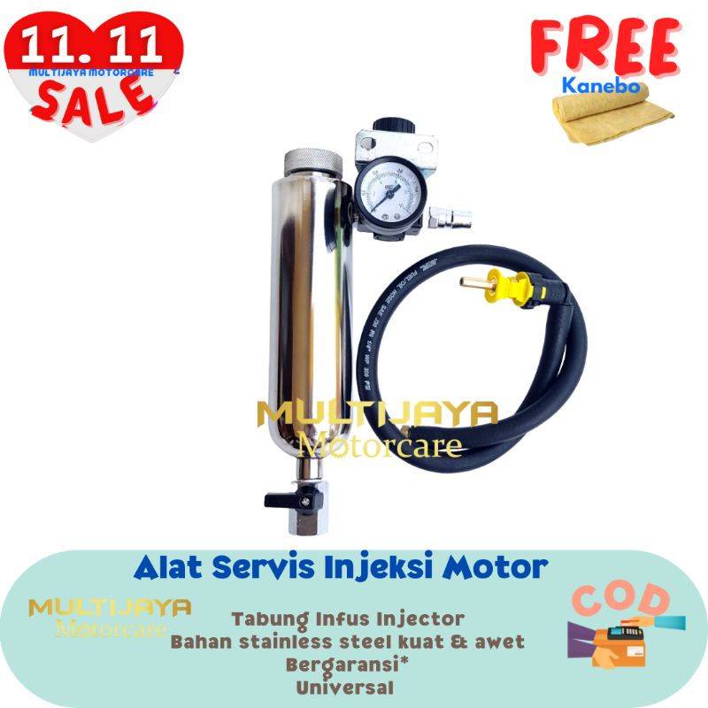 Alat Servis Injeksi Motor | Infus Injeksi | Tabung Infus Injector ICT Stainless Steel