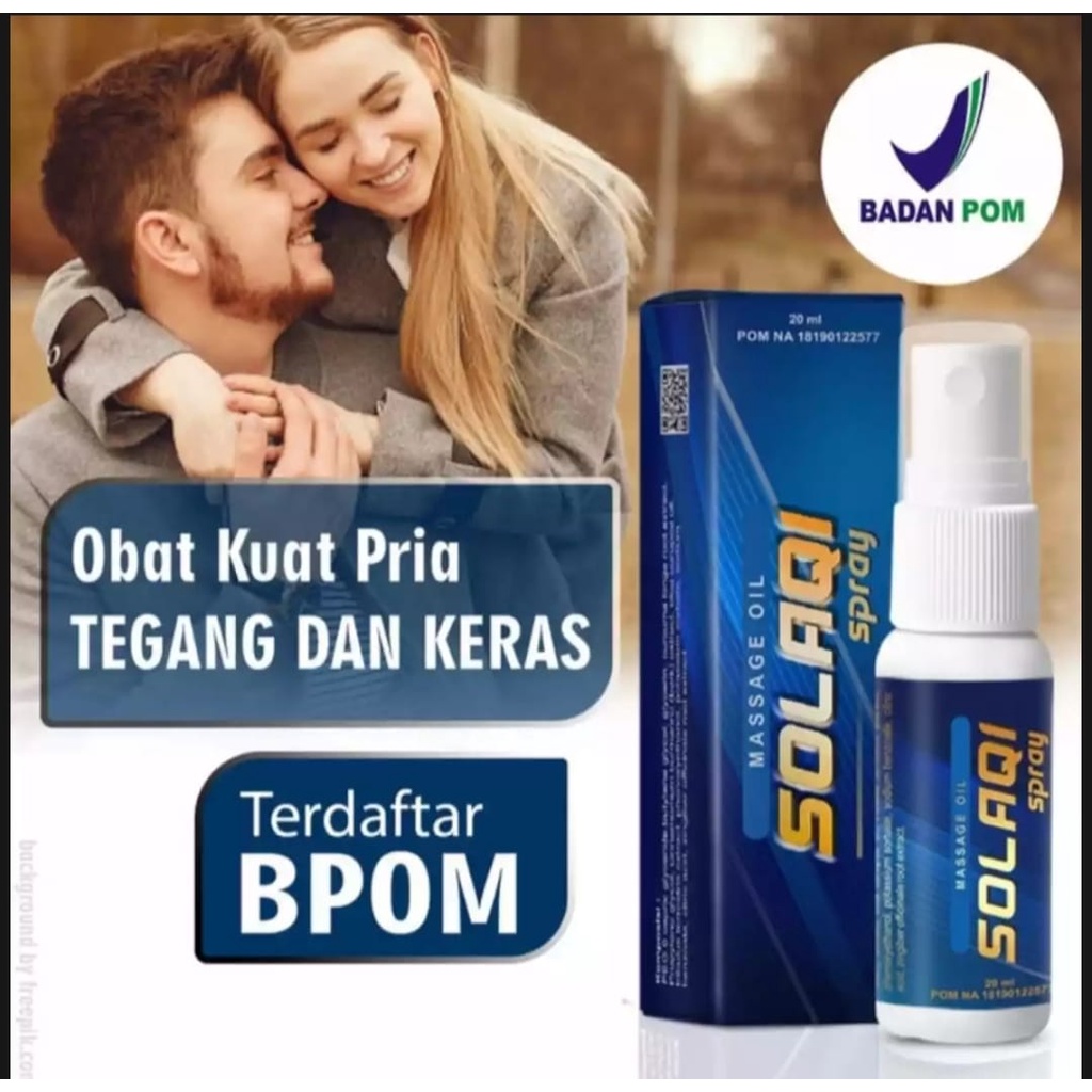 TERBARU-Solaqi Spray herbal original_Obat Kuat Pria Perkasa-BPOM /20ml [Privasi Terjamin 100%]