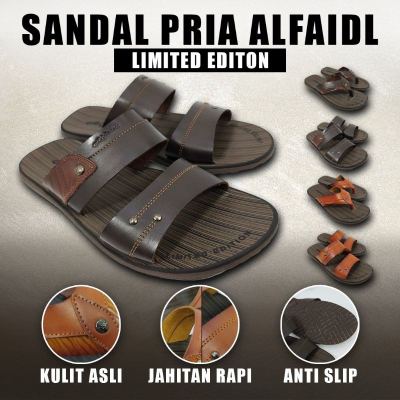 SANDAL PRIA KULIT ORIGINAL 100% SANDAL KULIT PRIA SANDAL KULIT PRIA TERLARIS