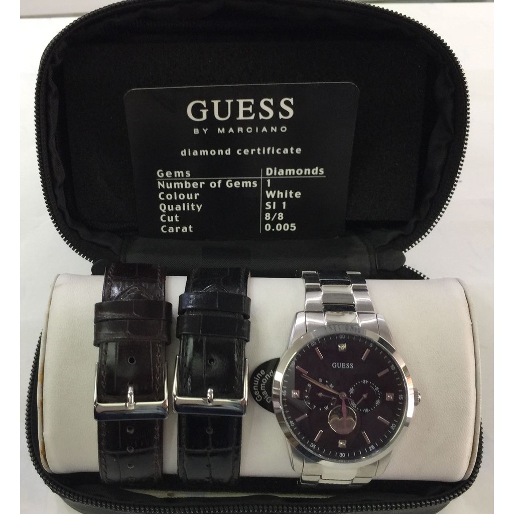 JAM TANGAN PRIA GUESS 0879GT FREE 2 STRAP ORIGINAL