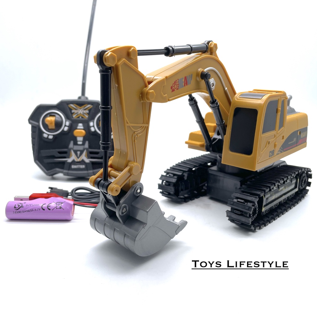 Mainan Anak RC Remote Control Excavator / Remote Kontrol Eskavator