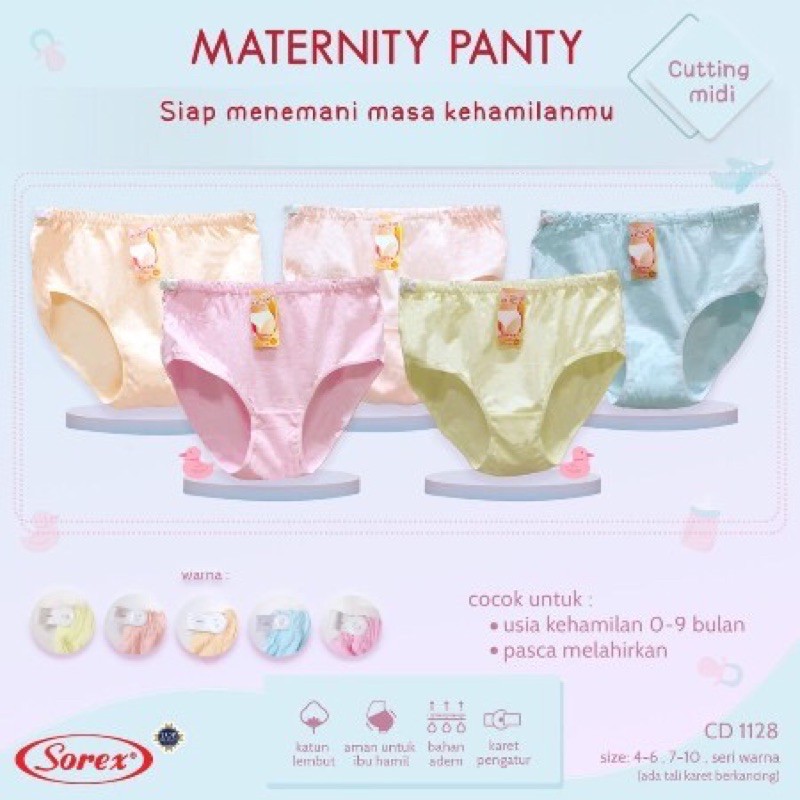 Celana dalam ibu hamil sorex / maternity panty sorex