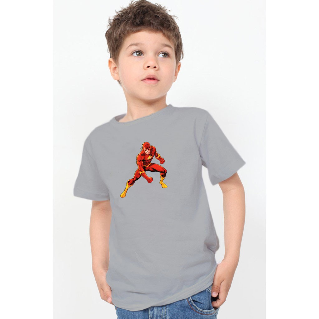 YOURSTYLE1119 - KAOS FLASH / KAOS ANAK FLASH / SUPER HERO / CNY /KAOS ANAK KATUN 24S