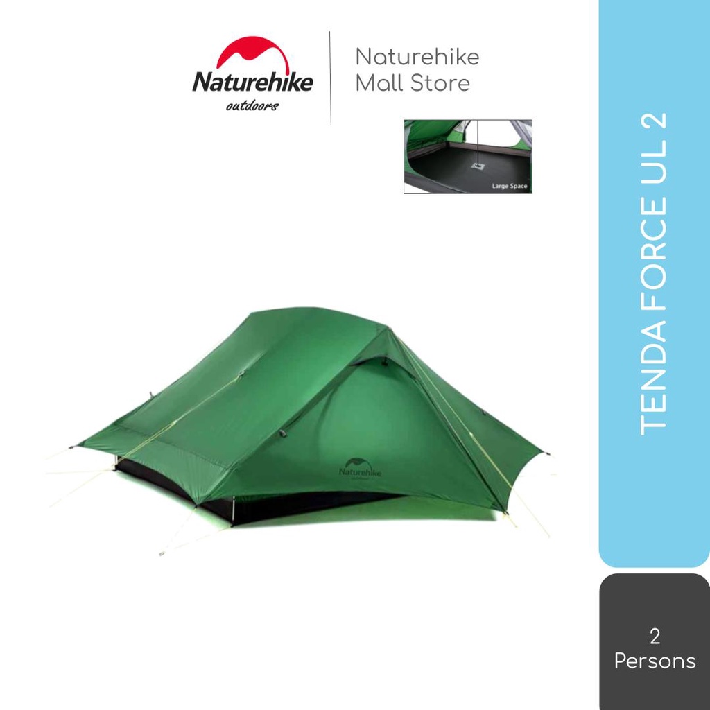 TENDA FORCE UL 2 NATUREHIKE NH20ZP080 2P ORANG ULTRALIGHT CAMPING