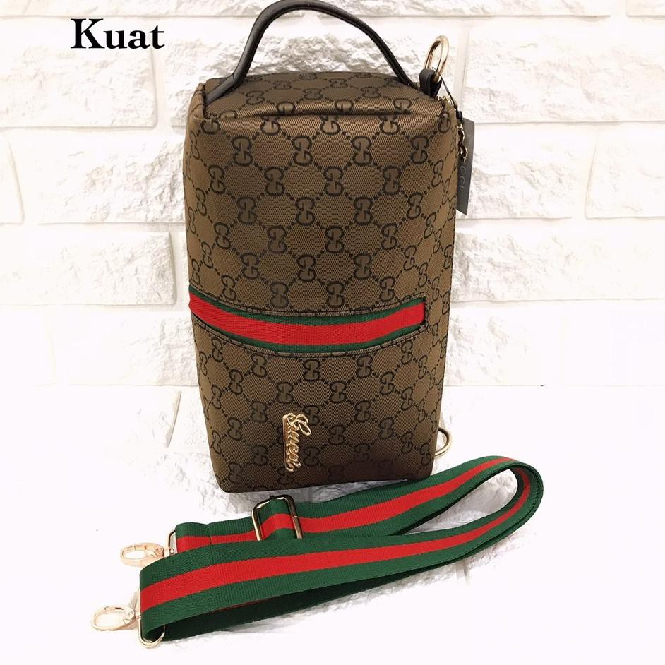 « 0Z8 Tas GUCI TABUNG Super KANVAS IMPORT Super pum GC Good Quality  tabung Laris