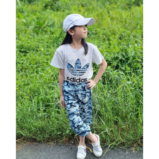 Stelan jogger import anak adidas blue unisex