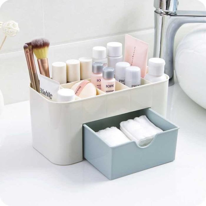 Tempat Kosmetik Dengan Bahan Plastik Untuk Organizer Rak Kosmetik Rak Make Up