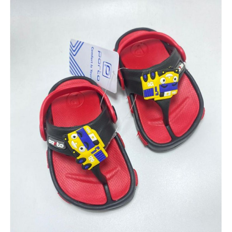 SANDAL ANAK LAKI TAYO PORTO 602 TALI BELAKANG KARET ANTI SLIP