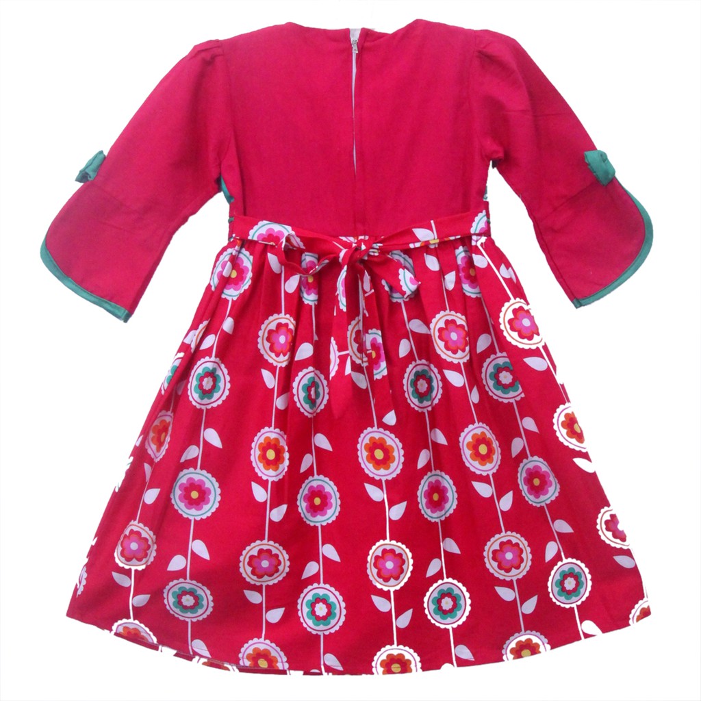 Two Mix Baju Muslim Anak - Dress Muslim Anak - Gamis Anak Perempuan - Baju Anak Muslim -  2810-4