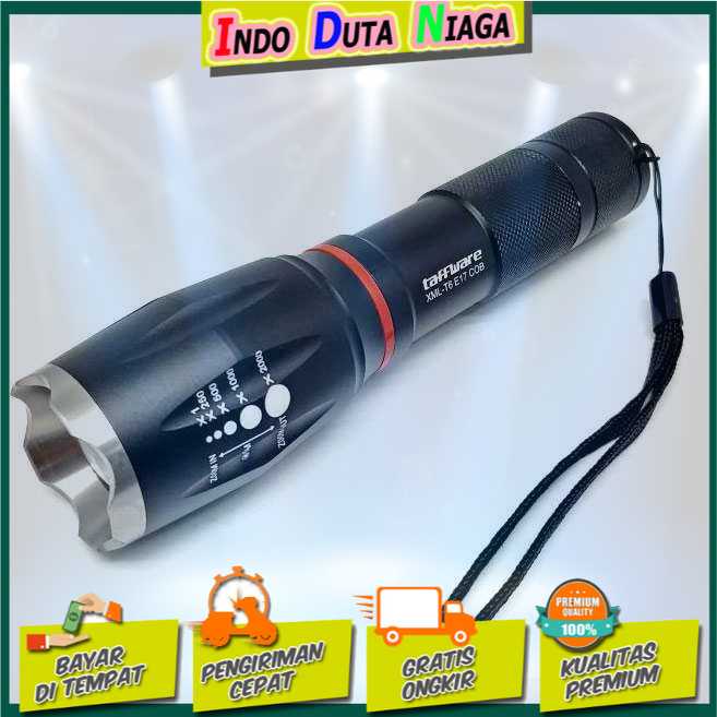 IDN TOOLS - TaffLED Senter LED Torch Cree XM-L T6 8000 Lumens - E17 COB