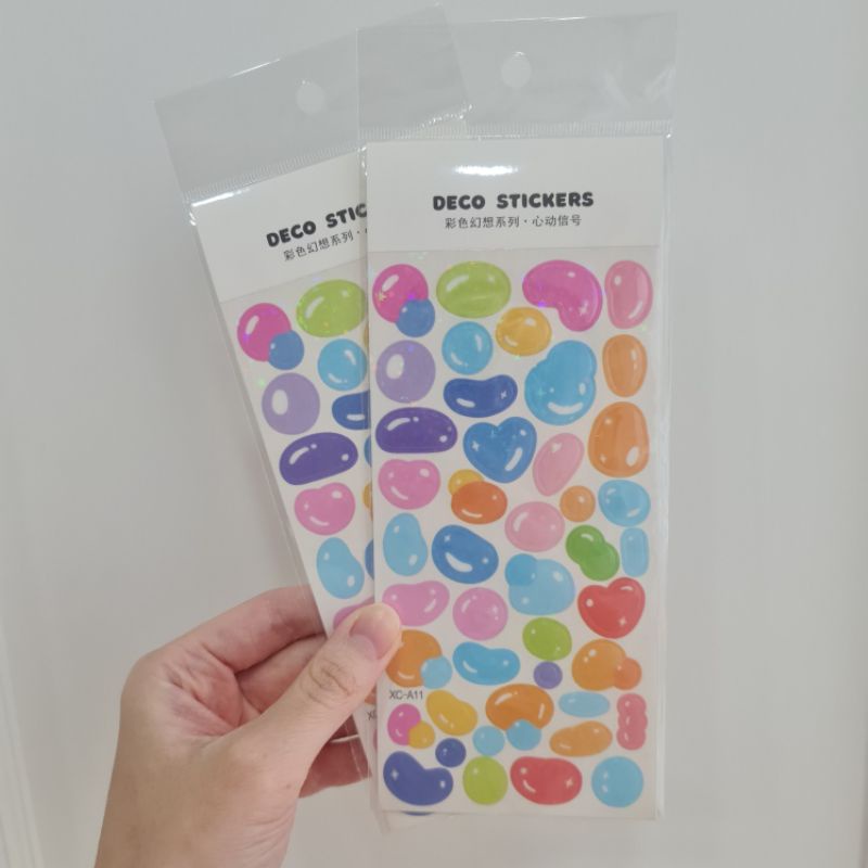 

Jelly Bean Bubble Deco Sticker Stickers Bentuk Bulat Journaling Bujo Stiker Planner Agenda Diary Deco Polaroid Frame Bingkai Diy Art Scrapbook Gift