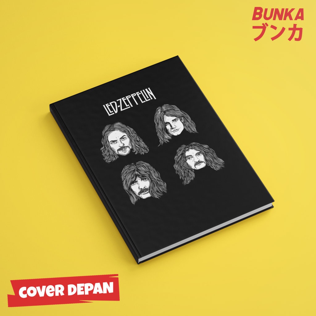 

Notebook Band Led Zeppelin Member Hardcover A5 Buku Tulis Catatan Notes Agenda Planner Jurnal
