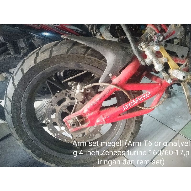 Arm original set megelli 250 cc plus velg dan ban