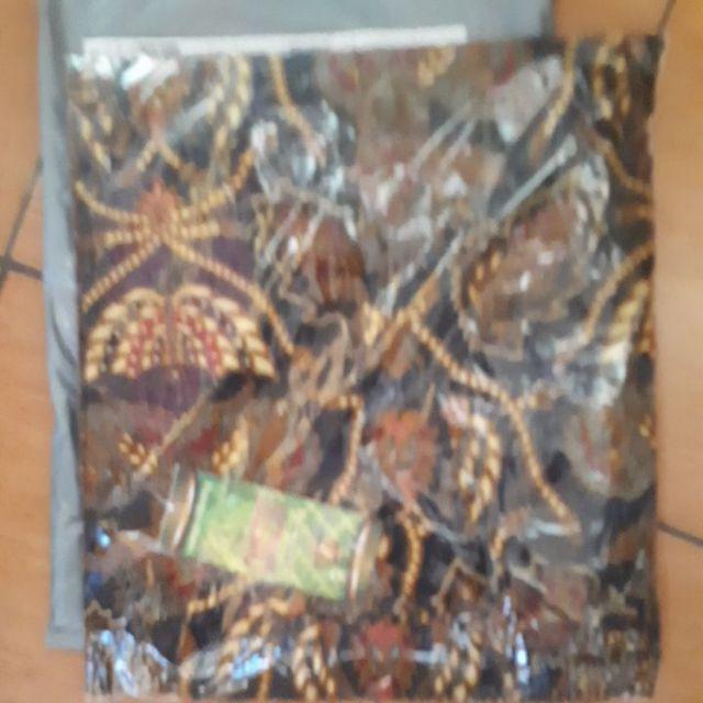 Gamis Peplum Sogan / Gamis Batik Cantik / Longdress Batik Modern / Seragam Batik Pesta Formal