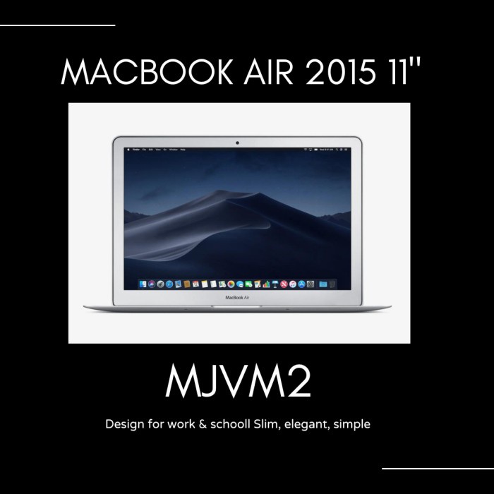 {bekas} Obral macbook air 11inch 2015 MJVM2 second  - mulus Murah