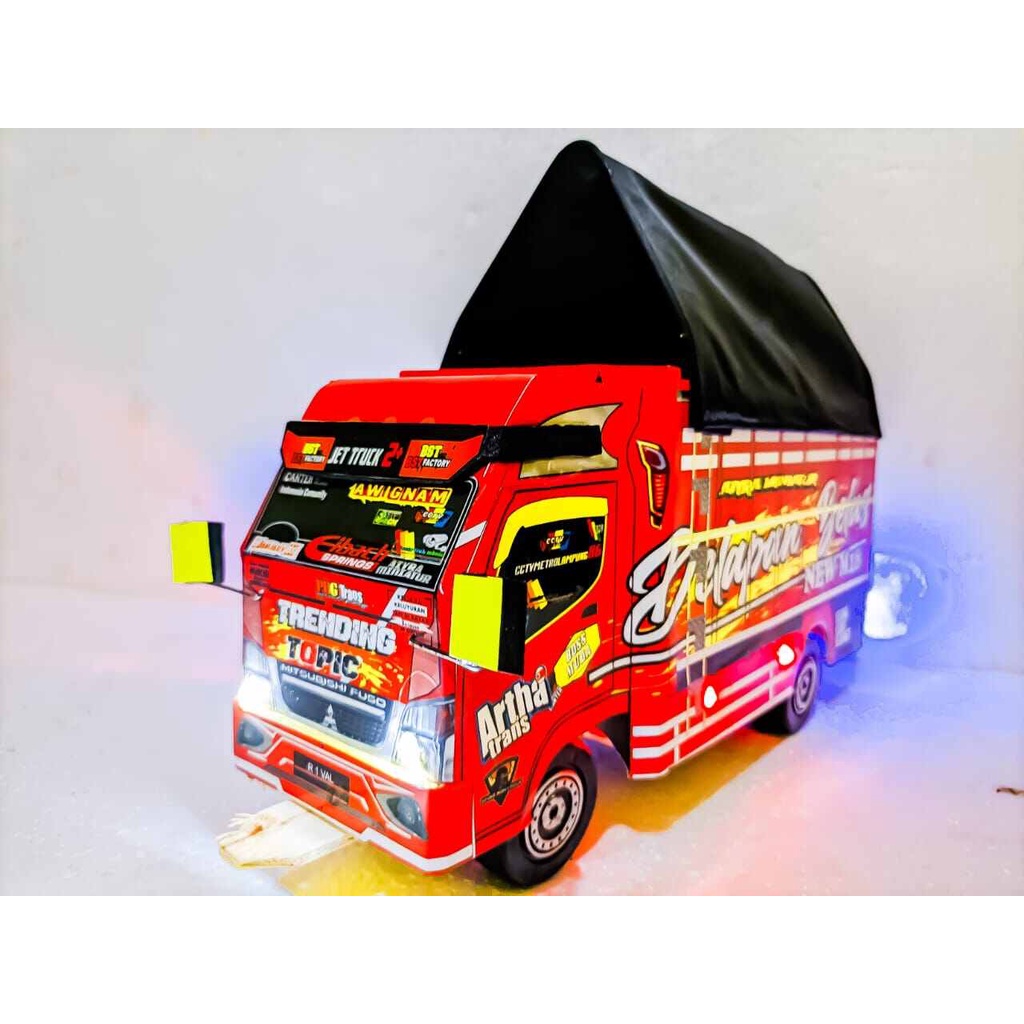miniatur truk oleng/miniatur truk kayu/miniatur truk/mainan terlaris/mainan anak/minaitur truk terla
