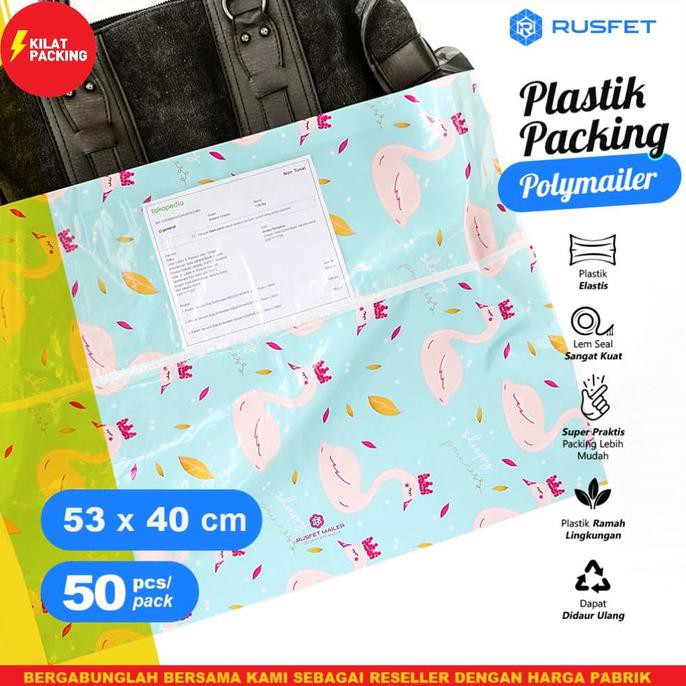 

AMPLOP PLASTIK POLYMAILER QUEEN SWAN ( Uk : 53cm x 40cm)PACK