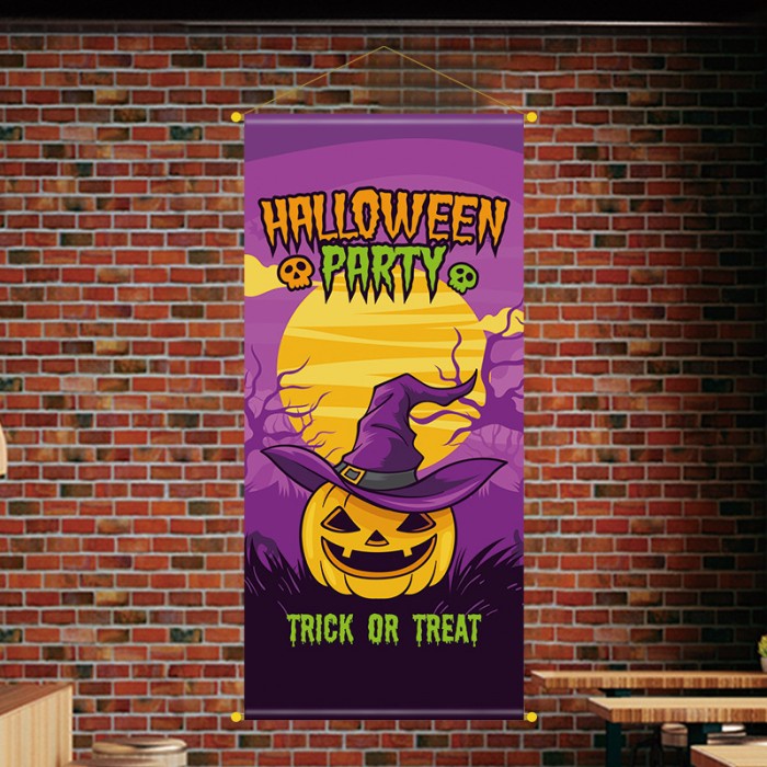 Banner Happy Halloween Dekorasi Pesta Haloween Trick Or Treat Murah