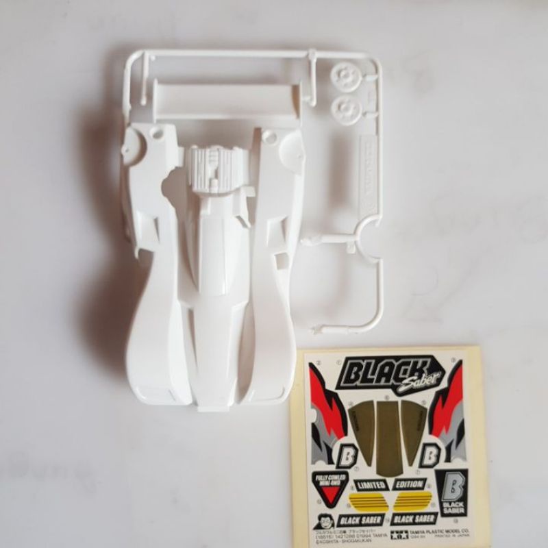 tamiya body magnum saber + sticker black saber