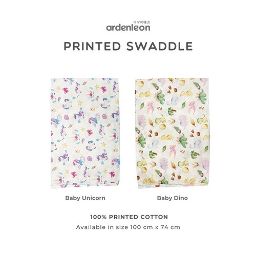 ArdenLeon Baby Swaddle Printed Swaddle / Arden Leon Bedong Bayi Motif