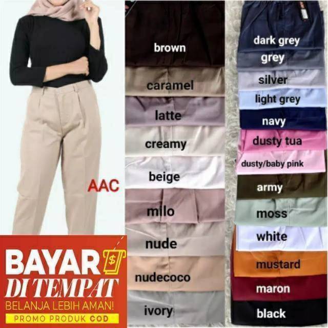 BAGGY PANTS//CELANA FORMAL WANITA-cocok ke kantor-santai-kuliah