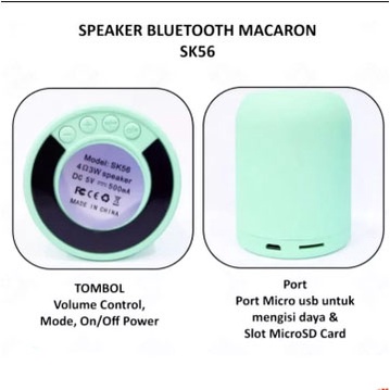 Speaker Bluetooth Macaron Mini Inpods 12 Little Fun TWS Wireless Mega Bass-4