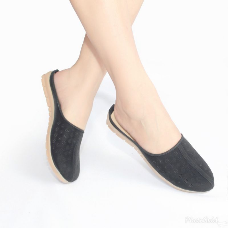 Sandal Wanita Slip On Slop / Selop Casual Murah WJ29