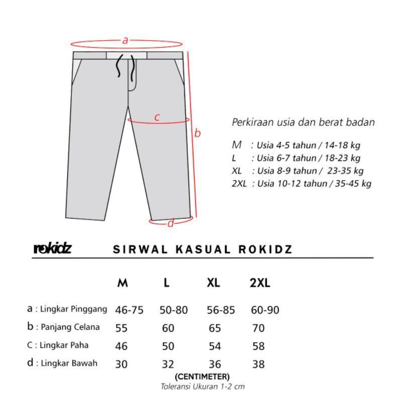 SIRWAL KASUAL ROKIDZ CELANA PANJANG ANAK PRIA HARIAN CHINO ELASTIS