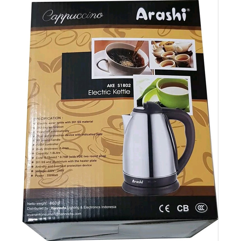 teko eletrik listrik - rebus air dengan listrik murah berkualitas - pemanas air otomatis merk