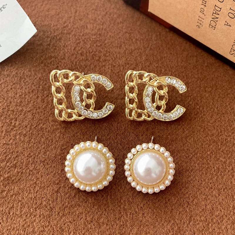 Anting Stud Mutiara Gaya Retro Korea Untuk Wanita