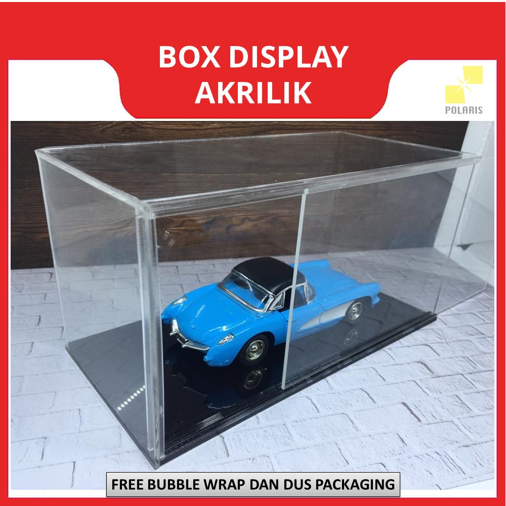 BOX DISPLAY ACTION FIGURE ACRYLIC - KOTAK MINIATUR AKRILIK STANDING - DIECAST PAJANGAN MINIFIGURE - KOTAK HOT WHEELS 24X12X12 CM