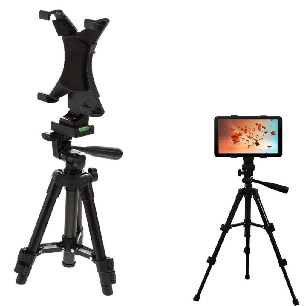 Universal Tablet Holder Mount 1/4 Screw Bracket Tripod iPad Murah Tripot Tablet Smartphone Terlaris