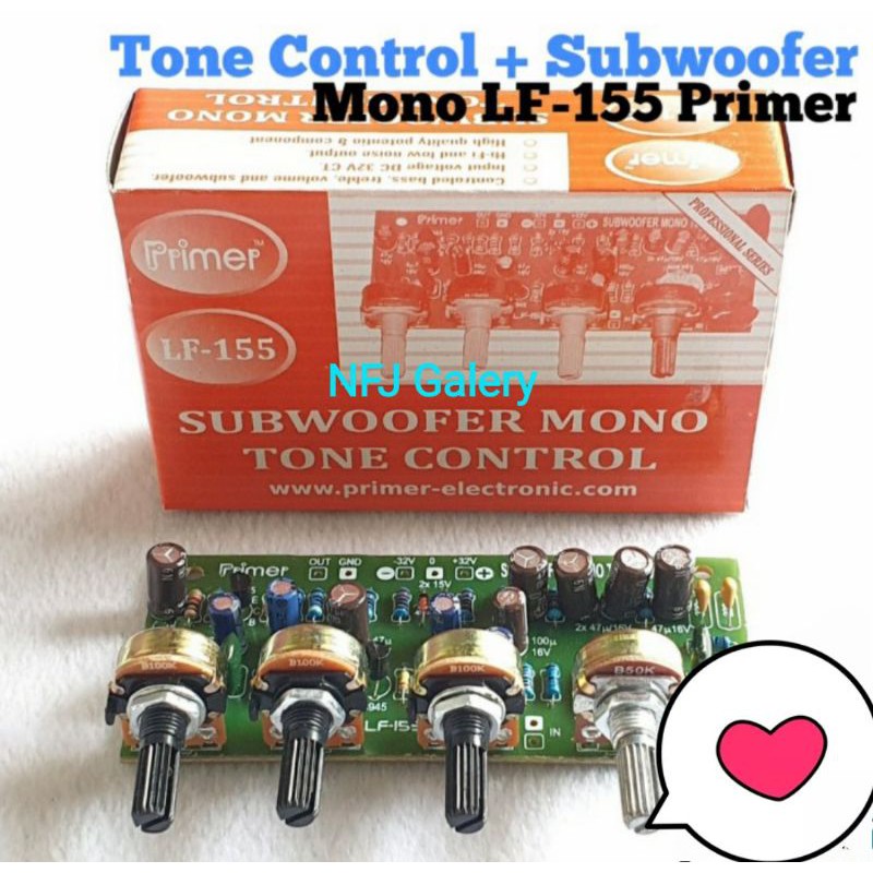 Tone Control Mono LF155 Plus Subwoofer Original Primer Speaker Sparepart Elektronik Power amplifier