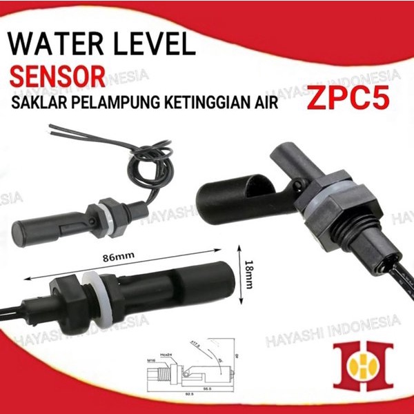 Water Level Float Sensor Switch Saklar Pelampung Ketinggian Air Tangki