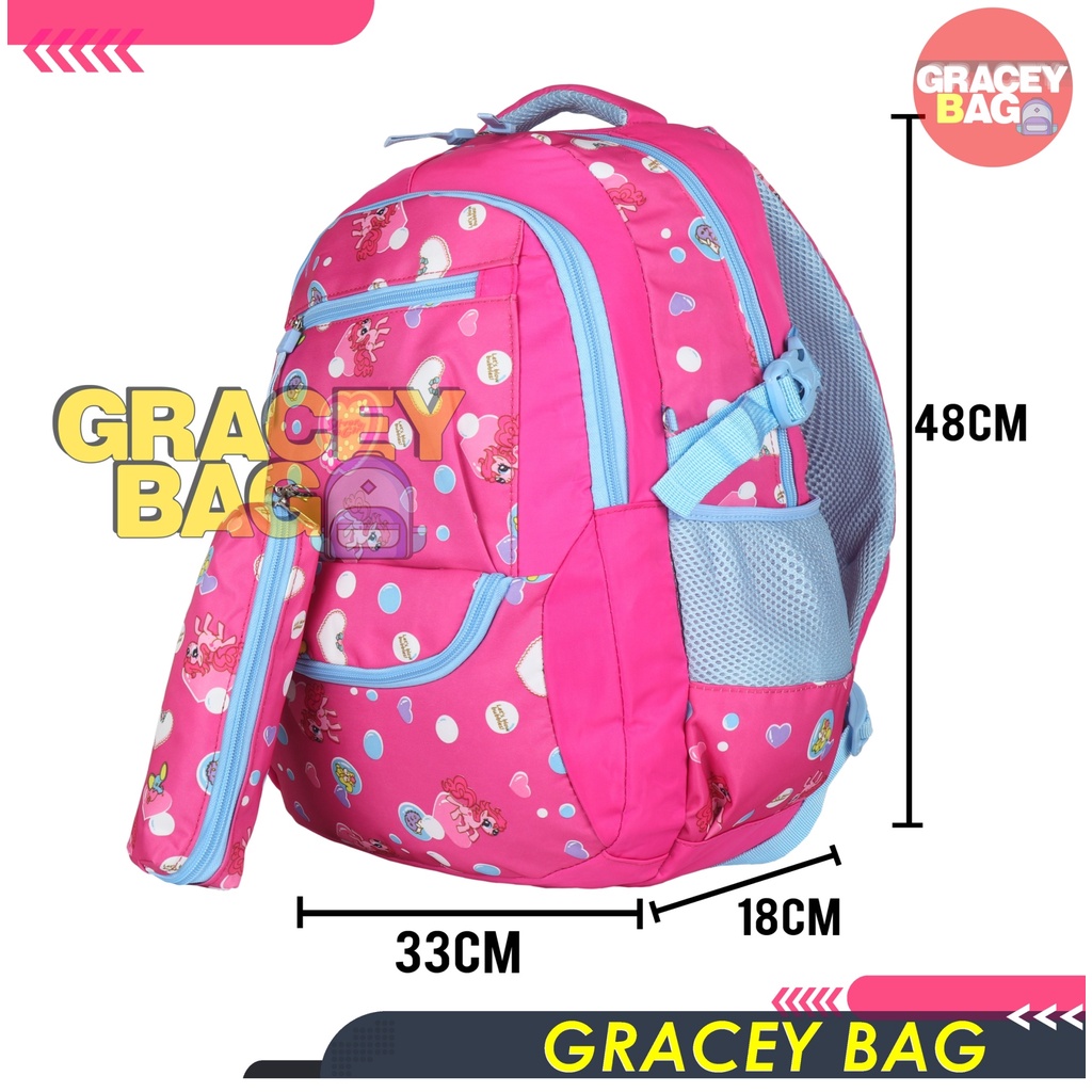 GB-70020S/70820S Tas Ransel Anak Perempuan / Remaja Silvergirl Motif Little Ponny