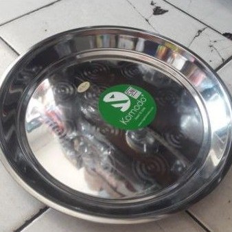Nampan Bulat Stainless 40 • Nampan Bulat