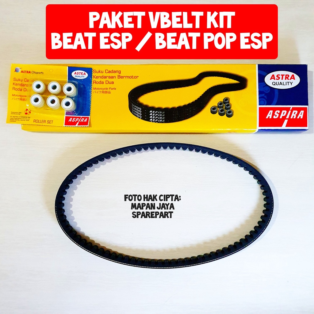 ASPIRA Paket V-Belt Fanbelt BEAT ESP BEAT POP ESP VBelt Kit