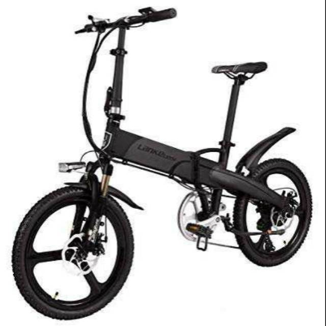 Sepeda Lipat Electrik Lankeleisi G660 Black/Grey