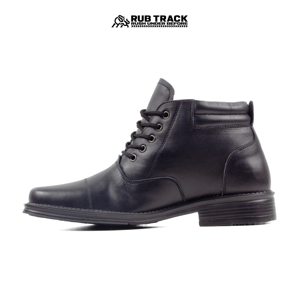 RUBTRACK - Sepatu Formal Pria Pdh Kulit Dop Bahan Kulit Sapi Asli Bisa di Semir Sepatu Pantofel Pdl Tni Polri sepatu Scurity Pria Top Sepatu Formal