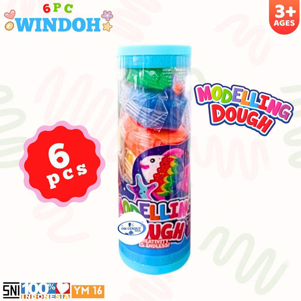 Mainan Windoh Modelling Dough isi 6pcs YM16