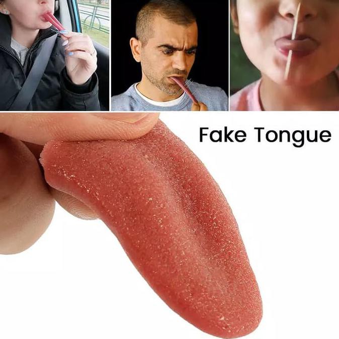 TERLARI5 lidah mainan / lidah prank / lidah palsu / alat sulap lidah
