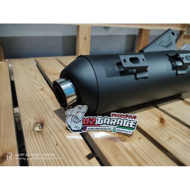 KNALPOT BEAT SCOOPY COPY CMS (LEHER STANDAR PATEN & SLIP ON) by zrc-1