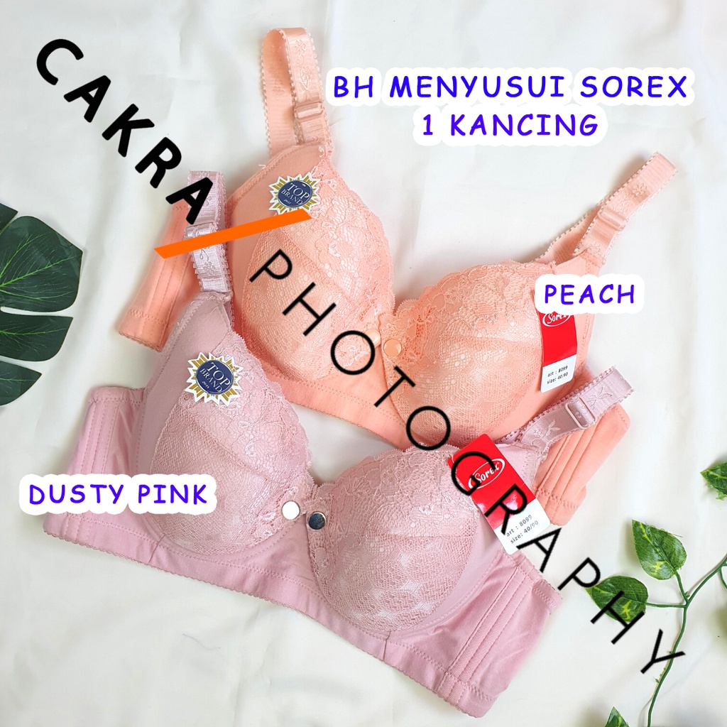 CG Bh Menyusui Kawat Tanpa Busa Buka Samping Kancing Depan 1 Premium Maternity Bra Ukuran 34, 36, 38