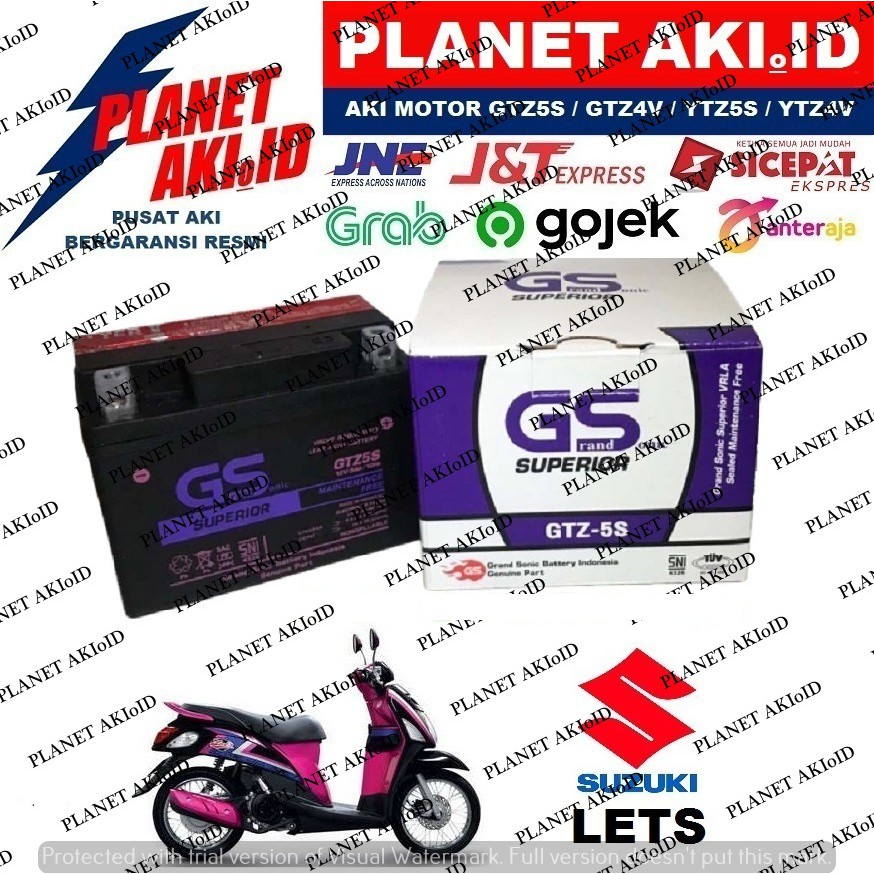 Aki Motor Suzuki Lets GTZ5S Accu Kering MF