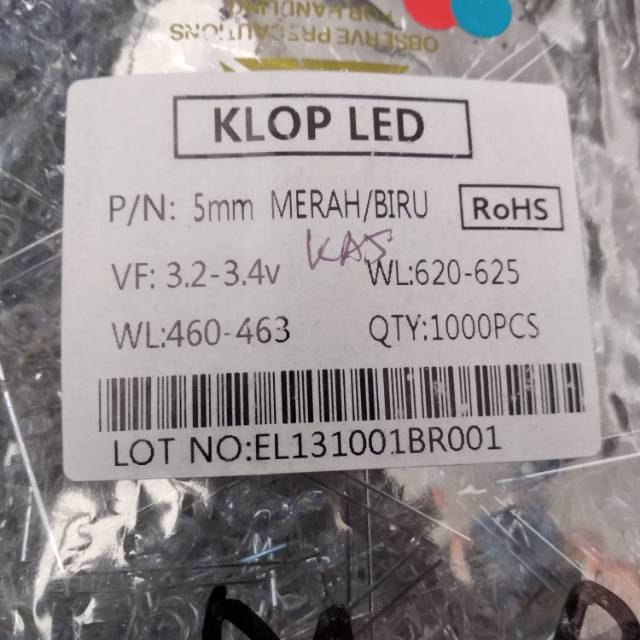 LED 2 WARNA MERAH BIRU