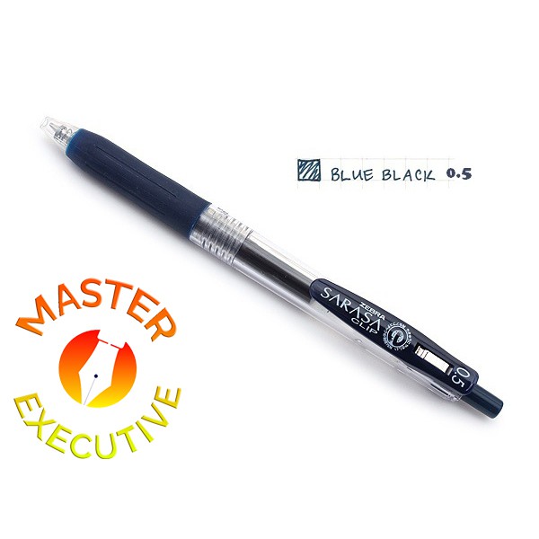 [Buah] Zebra Sarasa Clip JAPAN Blue Black 0.5 Gel Ink Rollerball / Pulpen Jel Biru Gelap